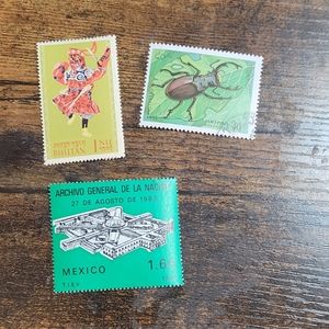 3 vintage stamps